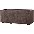 Millennium krukke 99x39x39 cm med hjul - brun
