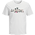 JJ REBEL herre T-shirt med print str. M - hvid
