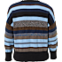 VRS dame stribet cardigan str. 48 - multifarvet