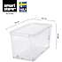 SmartStore Classic opbevaringskasse 70 liter - transparent