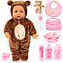 Mami baby dukke 46 cm med teddy tøj