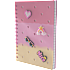 Danpen Junior Notesbog med Charms - pink/gul