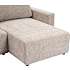 Florence 2 personers modulsofa med chaiselong - gråbrun