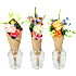 Kunstige blomsterbuket - flere varianter - assorteret