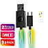 Stealth Light Up ladekabel multiformat