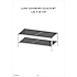 Luna sofabord glas og metal - sort