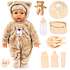 Mami Baby Piccolina Magic Eyes dukke 46 cm med bamsedragt
