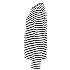 VRS dame oversize T-shirt med striber str. M - sort