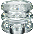 Lysestage glas H: 6,2 cm - klar