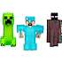 Goo Jit Zu Minecraft figurer - Creeper, Steve og Enderman