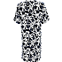 VRS dame blomstret T-shirtkjole str. S - navy