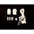 DEBEL rullegardin Kit Set - varm hvid