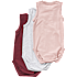 VRS baby 3-pak body str. 80 - gammelrosa/grå/bordeaux