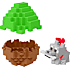 Minecraft Mini Mode Spawn Egg figur - flere varianter - assorteret