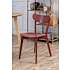 Roxby spisebordsstol - lakeret terracotta