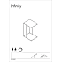 INFINITY HJØRNEBORD - SORT