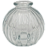 Vase med riller H: 8 cm - klar