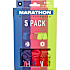 Marathon herre 5-pak tights str. M - multifarvet