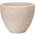 Rillet plastikkrukke - sand