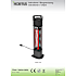 HORTUS TERRASSEVARMER 1200W - SORT