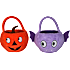 Halloween plys Trick or Treat spand - flere varianter - assorteret