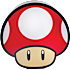 Super Mushroom lampe - rød