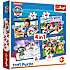 Paw Patrol puslespil 4i1 - 35, 48, 54 og 70 brikker