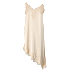 VRS dame asymmetrisk stropkjole med blondekanter str. XL - beige