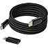 Elworks USB-C til USB-C magnetisk stofkabel - sort