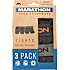 Marathon herre 3-pak tights str. 4XL - sort
