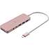 J5 USB-C multi adapter - lyserød