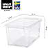 SmartStore Classic opbevaringskasse 46 liter - transparent
