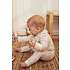 Tiny One 5-dele med body, leggings, hue, savlesmæk og futter str. 56 - beige