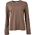 VRS dame T-shirt langærmet str. S - brun