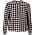 VRS dame bluse med tern str. 2XL - sort