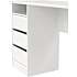 Function Plus skrivebord med 3 skuffer - hvid