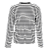 VRS dame oversize T-shirt med striber str. M - sort