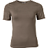 VRS dame mikrofiber T-shirt str. M - brun