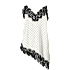 VRS dame top med blonde str. XL - hvid
