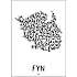 Fyn, byer - 50x70 cm
