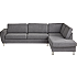 Rom Nordic højrevendt open-end sofa - antracit