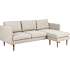 Milly 2-personers sofa m. chaiselong - beige