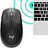 Logitech M190 optisk trådløs mus - brunsort