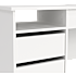 Function Plus skrivebord med 4 skuffer - hvid