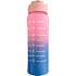 Motivationsflaske - rosa/lyseblå (700ml)
