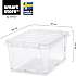 SmartStore Classic opbevaringskasse 31 liter - transparent