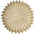 Dekorationfad i polyresin - beige