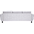Rom Nordic vendbar sofa med chaiselong - lysegrå
