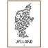 Jylland, byer - 50x70 cm