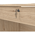 Function Plus skrivebord med 4 skuffer - trælook